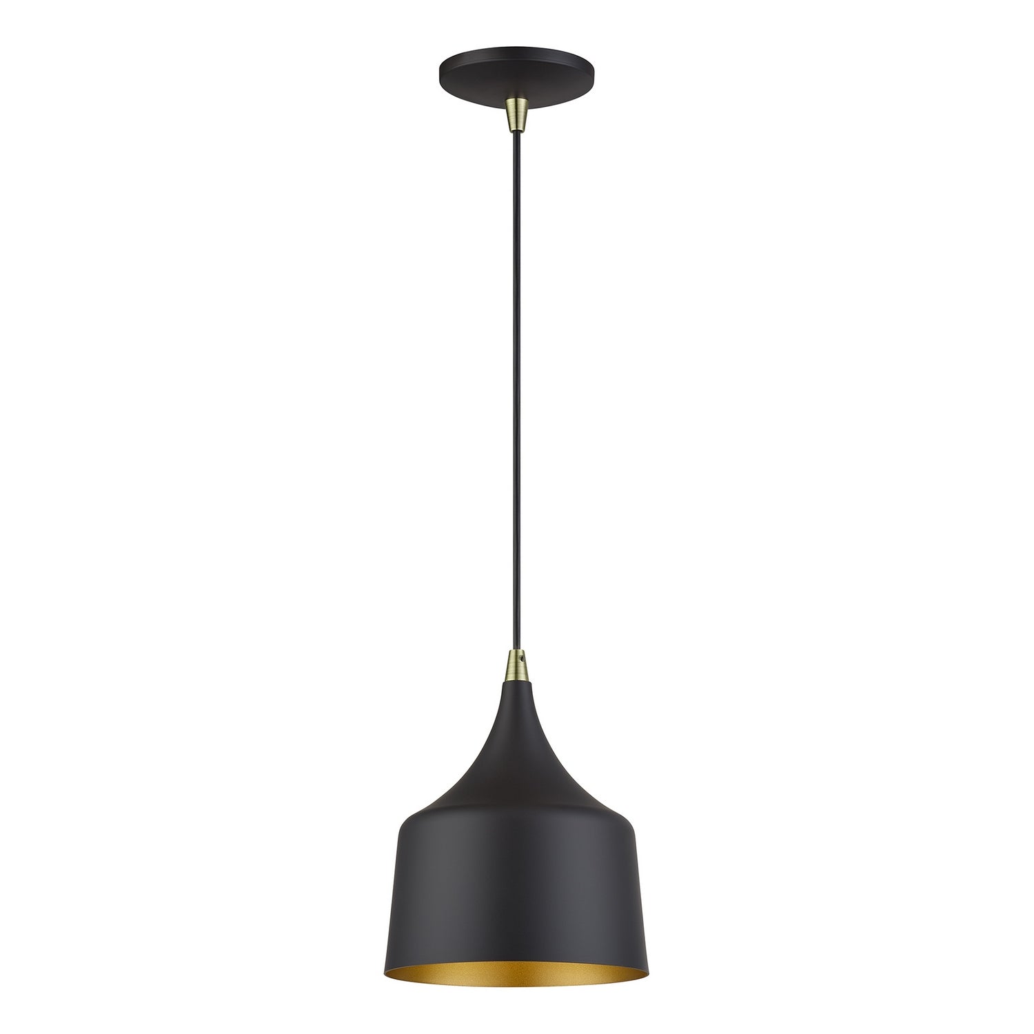 Livex Lighting - 51472-07 - LED Pendant - Bolita - Bronze w/Antique Brass