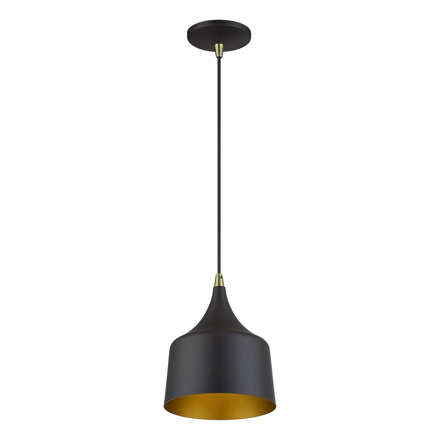 Livex Lighting - 51472-07 - LED Pendant - Bolita - Bronze w/Antique Brass