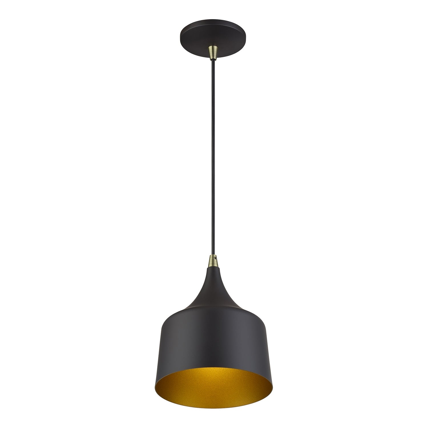 Livex Lighting - 51472-07 - LED Pendant - Bolita - Bronze w/Antique Brass