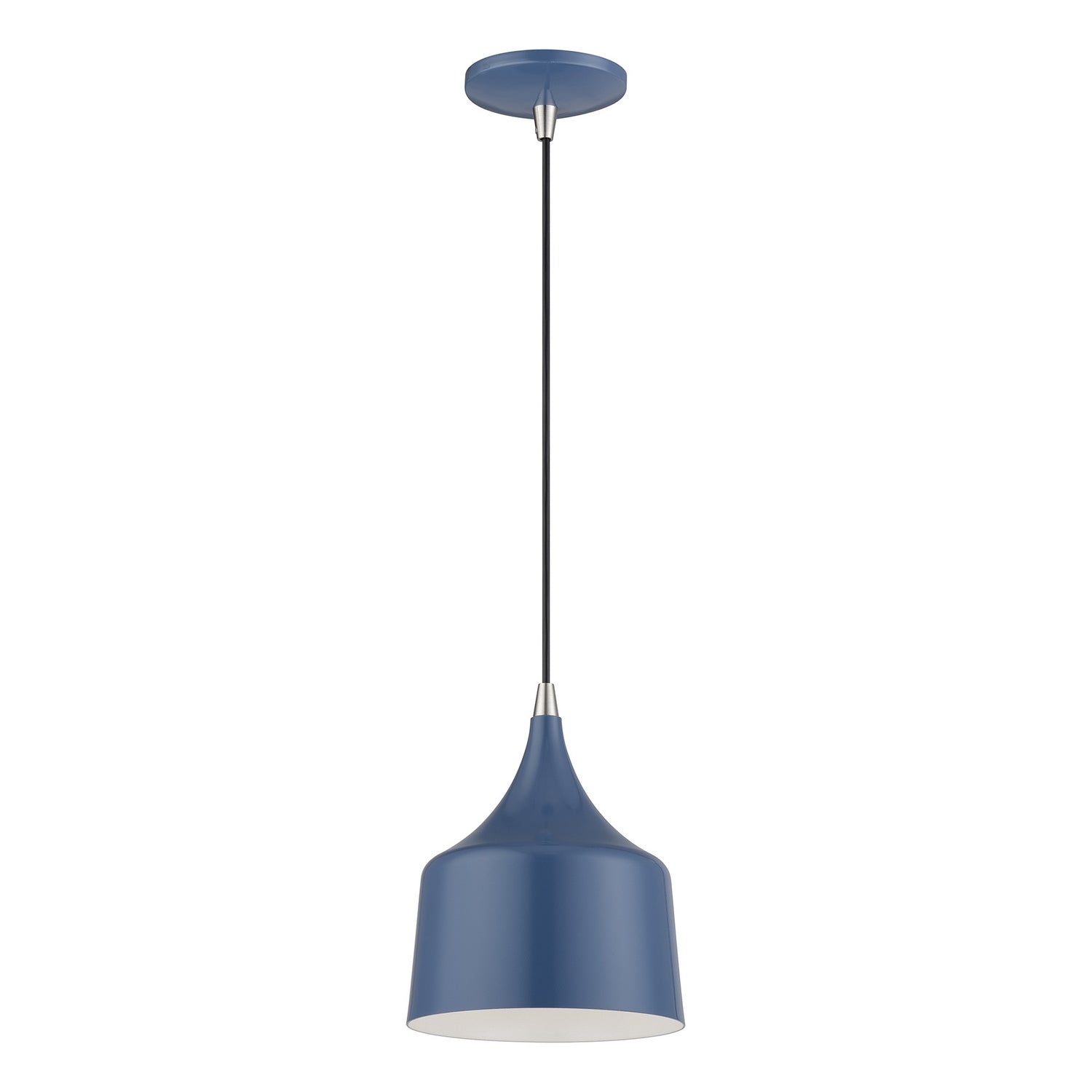 Livex Lighting - 51472-84 - LED Pendant - Bolita - Ocean Blue w/Brushed Nickel