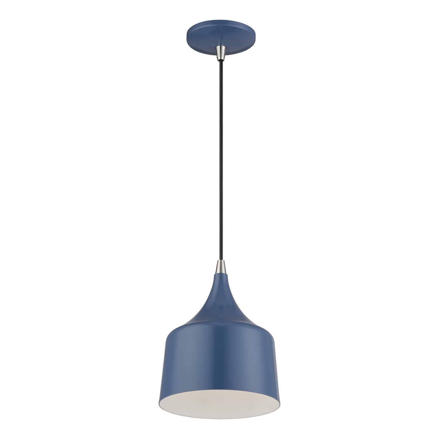 Livex Lighting - 51472-84 - LED Pendant - Bolita - Ocean Blue w/Brushed Nickel