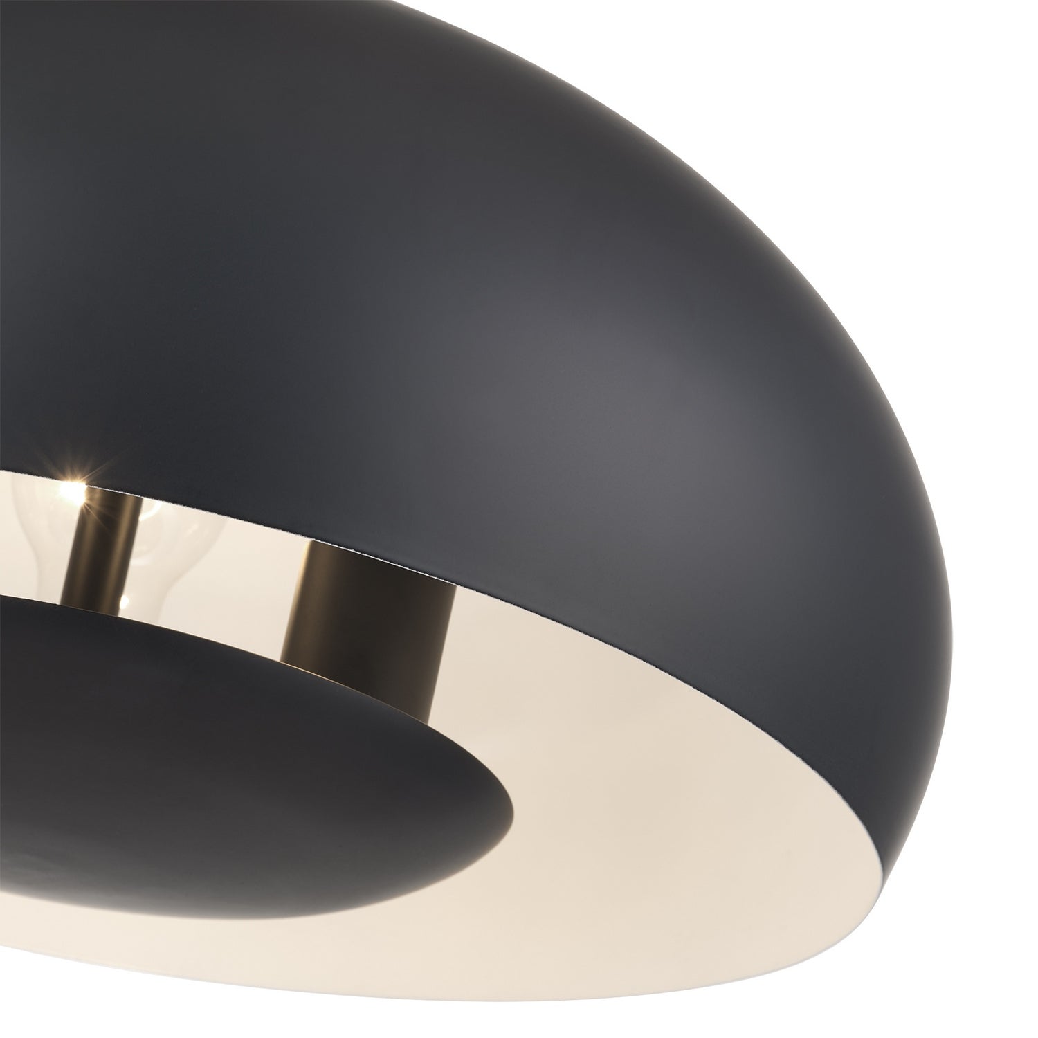 Livex Lighting - 51516-04 - Three Light Pendant - Domma - Black w/Brushed Nickel
