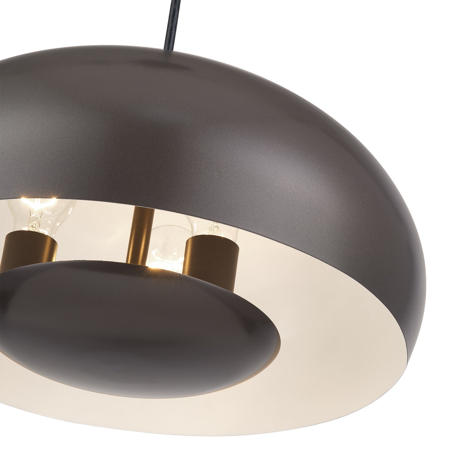 Livex Lighting - 51516-92 - Three Light Pendant - Domma - English Bronze w/Antique Brass