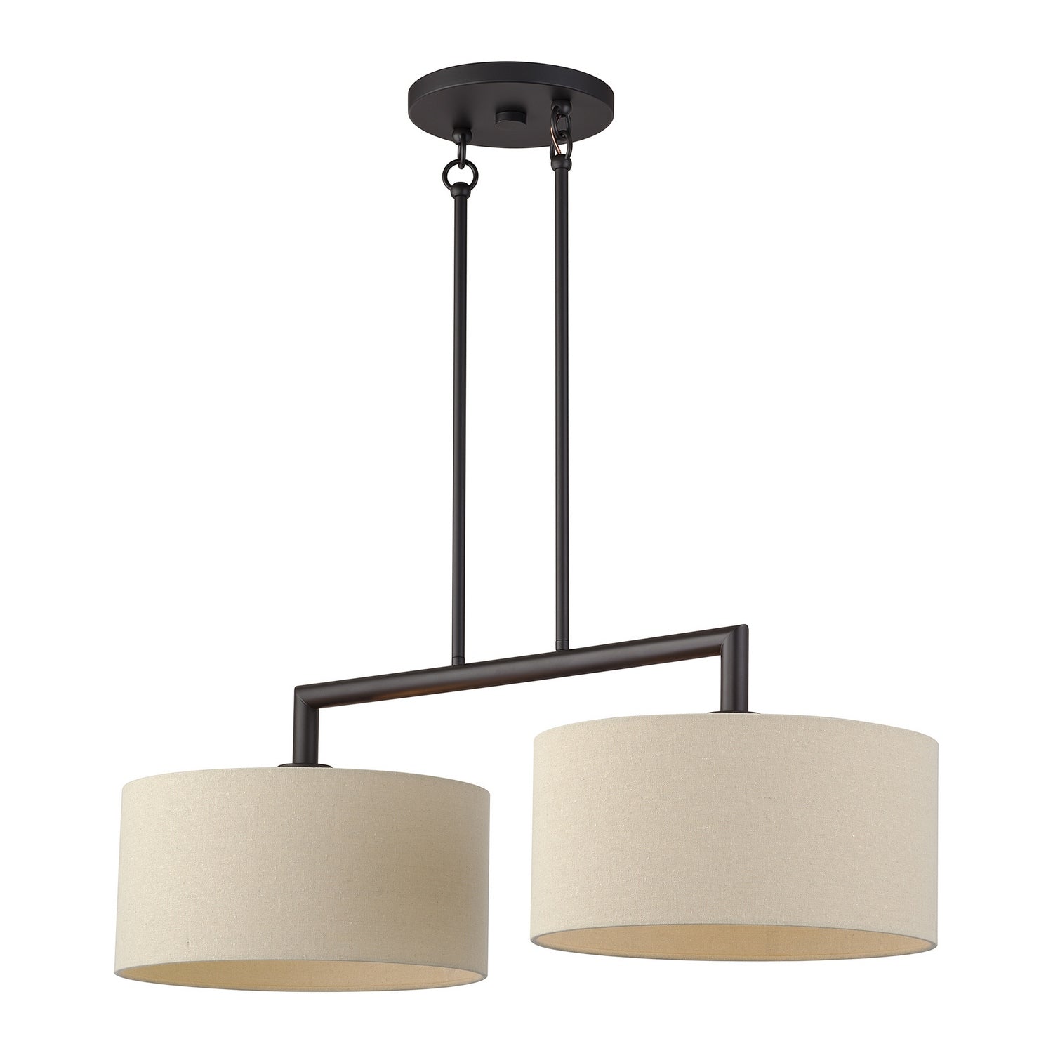 Livex Lighting - 52262-07 - Two Light Linear Chandelier - Bellingham - Bronze