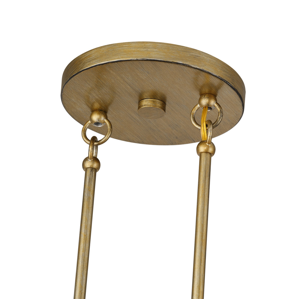 Livex Lighting - 52263-48 - Three Light Linear Chandelier - Bellingham - Antique Gold Leaf