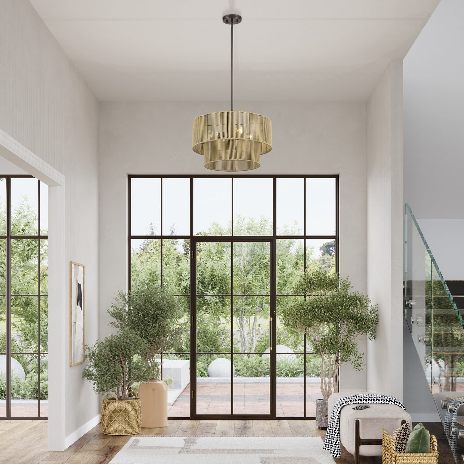 Livex Lighting - 53154-92 - Four Light Chandelier - Acordia - English Bronze