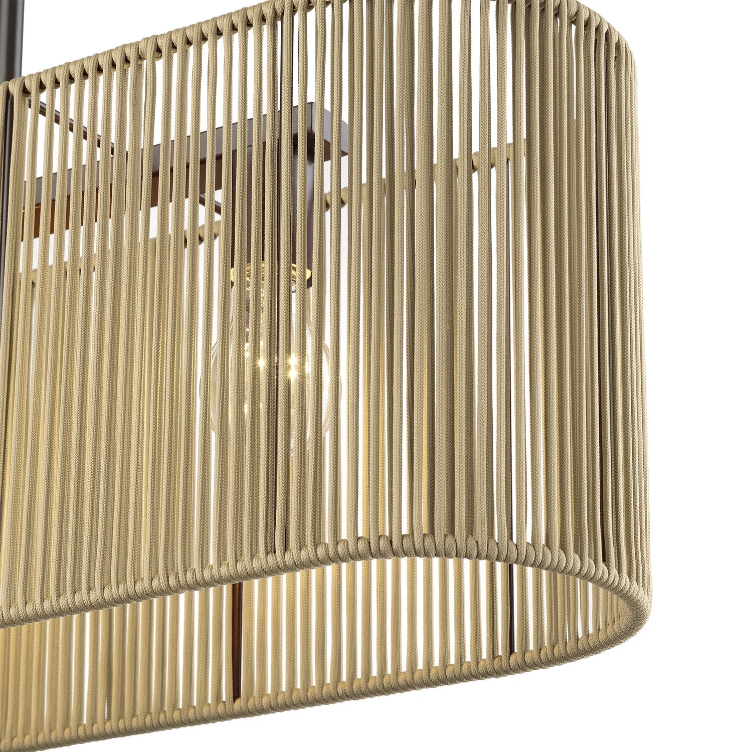 Livex Lighting - 53193-92 - Three Light Linear Chandelier - Goldiemesh - English Bronze