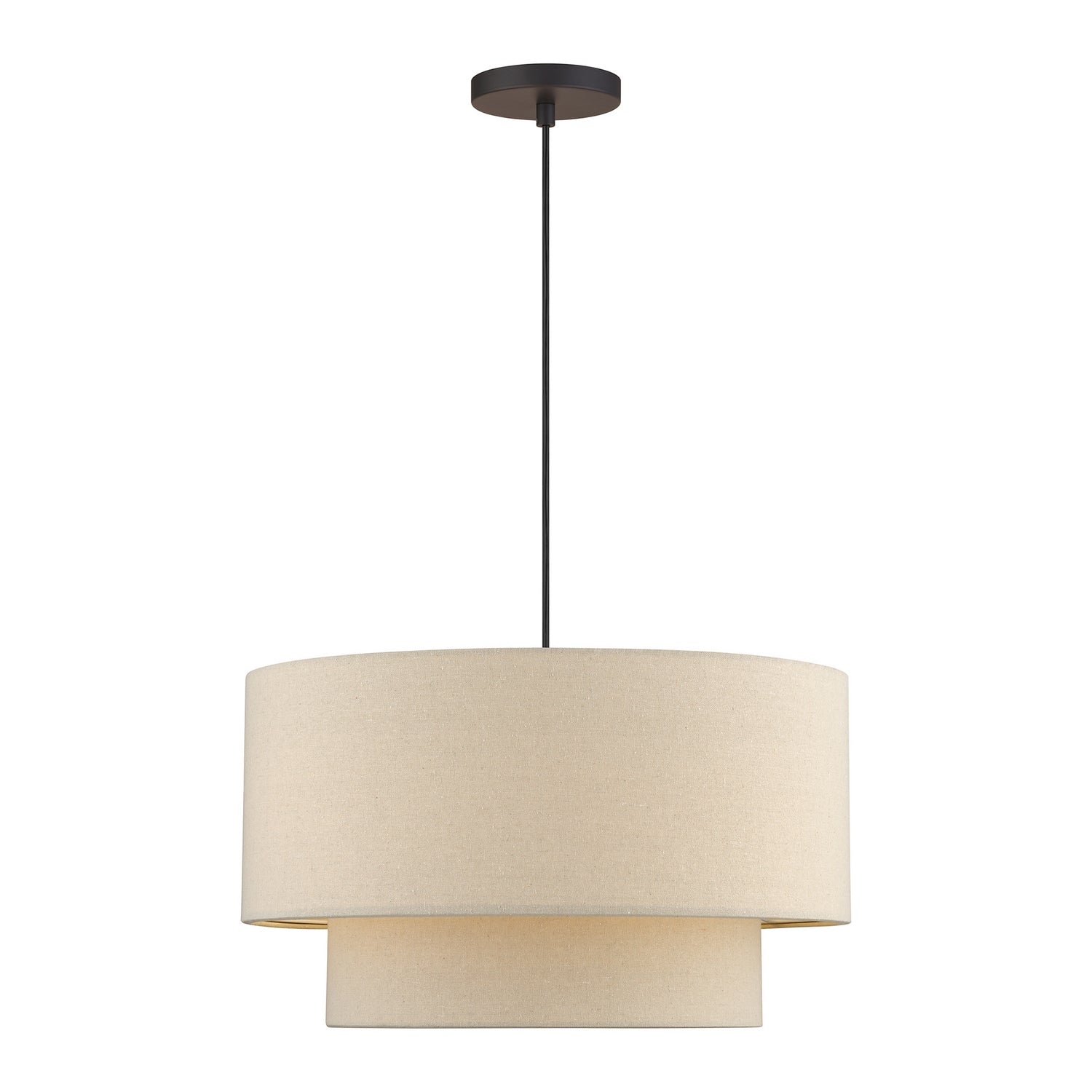 Livex Lighting - 58874-07 - Three Light Pendant - Bellingham - Bronze