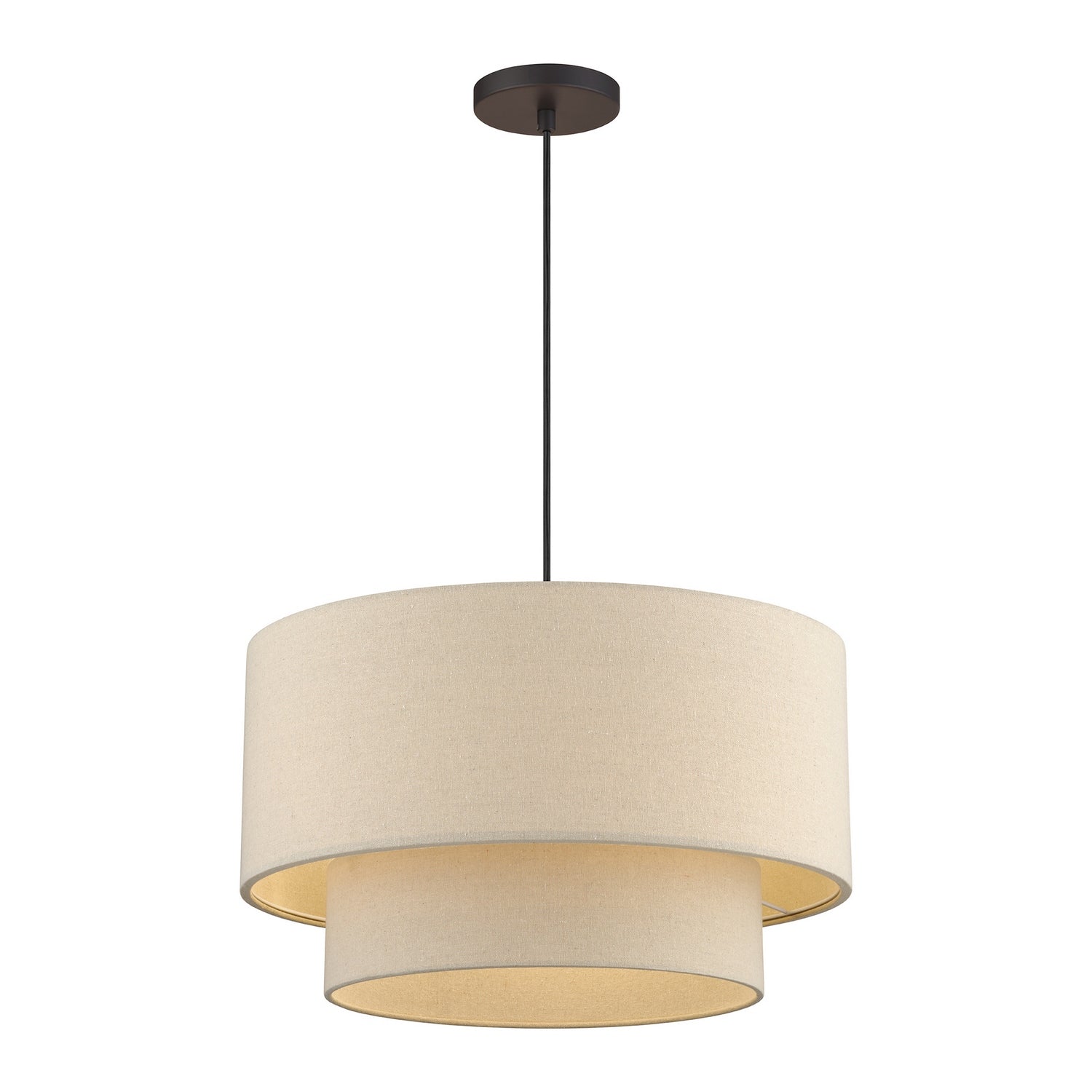 Livex Lighting - 58874-07 - Three Light Pendant - Bellingham - Bronze