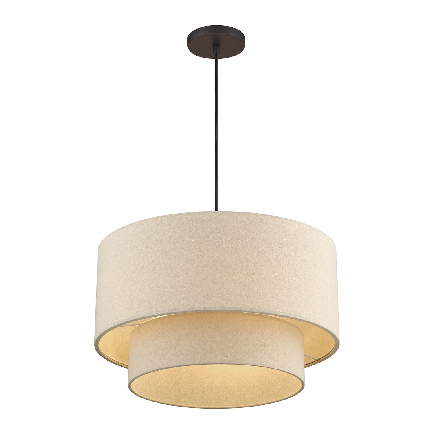 Livex Lighting - 58874-07 - Three Light Pendant - Bellingham - Bronze