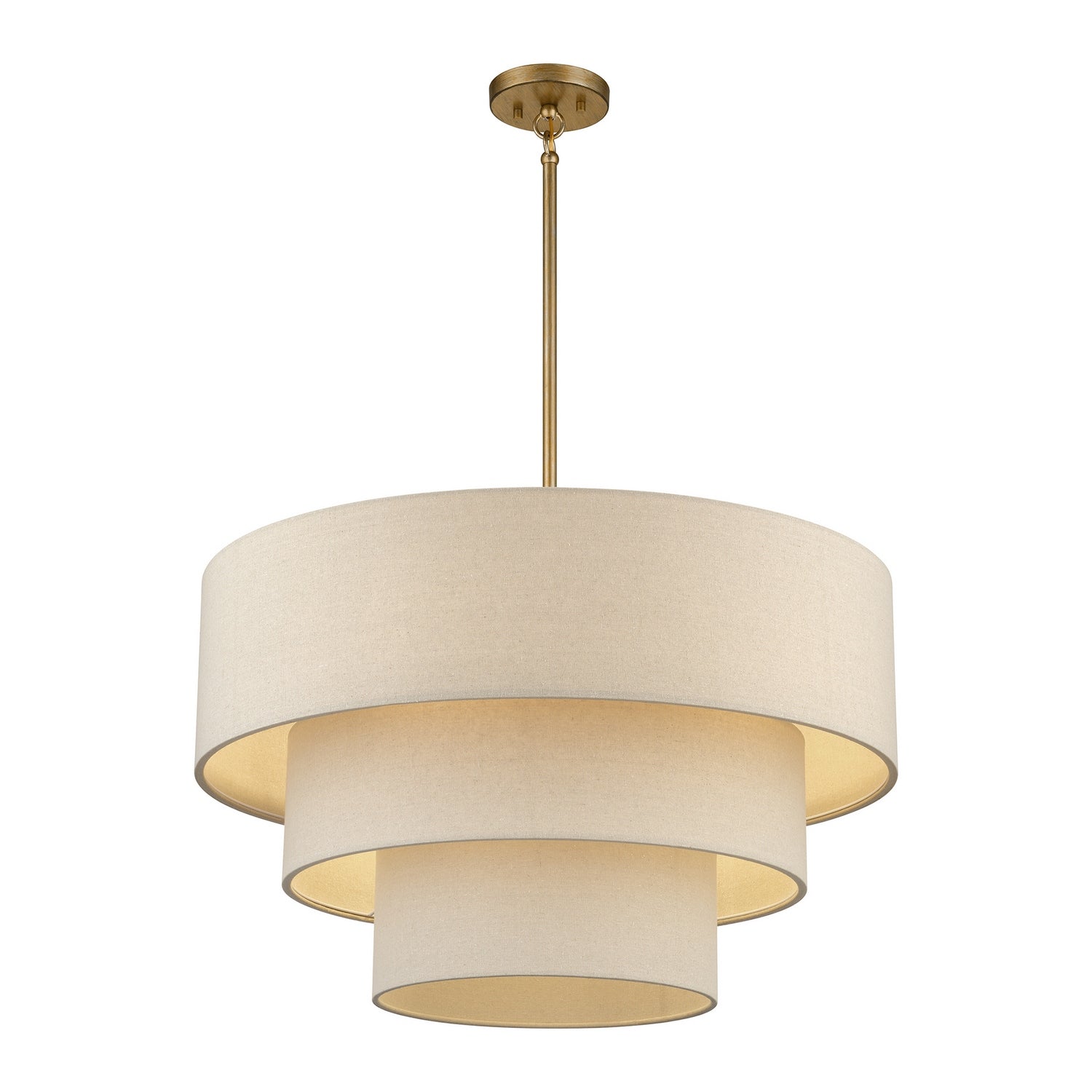 Livex Lighting - 58878-48 - Five Light Chandelier - Bellingham - Antique Gold Leaf