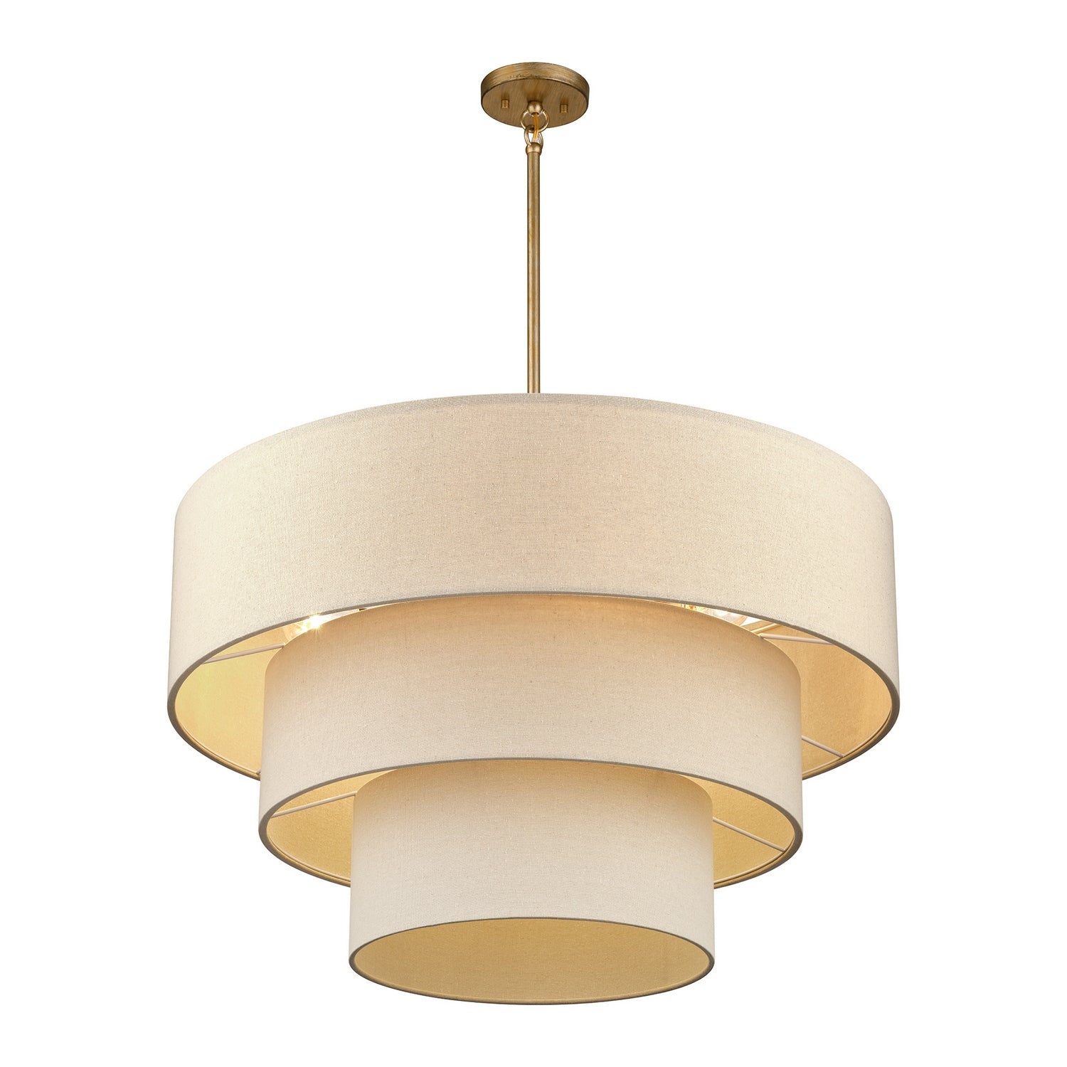 Livex Lighting - 58879-48 - Eight Light Chandelier - Bellingham - Antique Gold Leaf