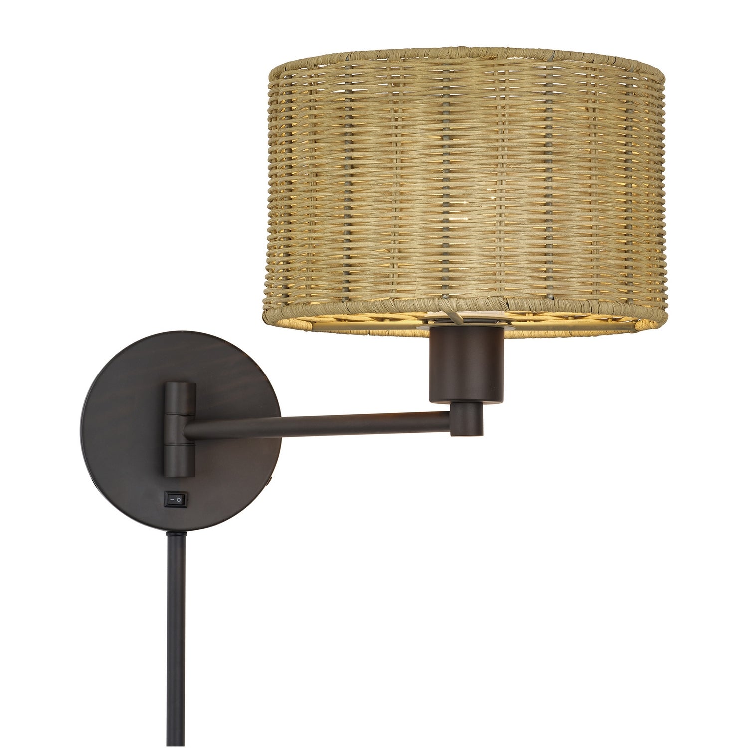 Livex Lighting - 60034-07 - One Light Swing Arm Wall Lamp - Weavington - Bronze