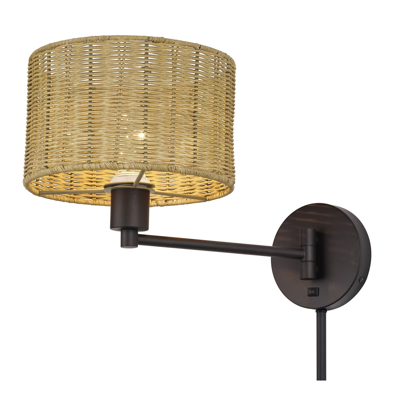 Livex Lighting - 60034-07 - One Light Swing Arm Wall Lamp - Weavington - Bronze