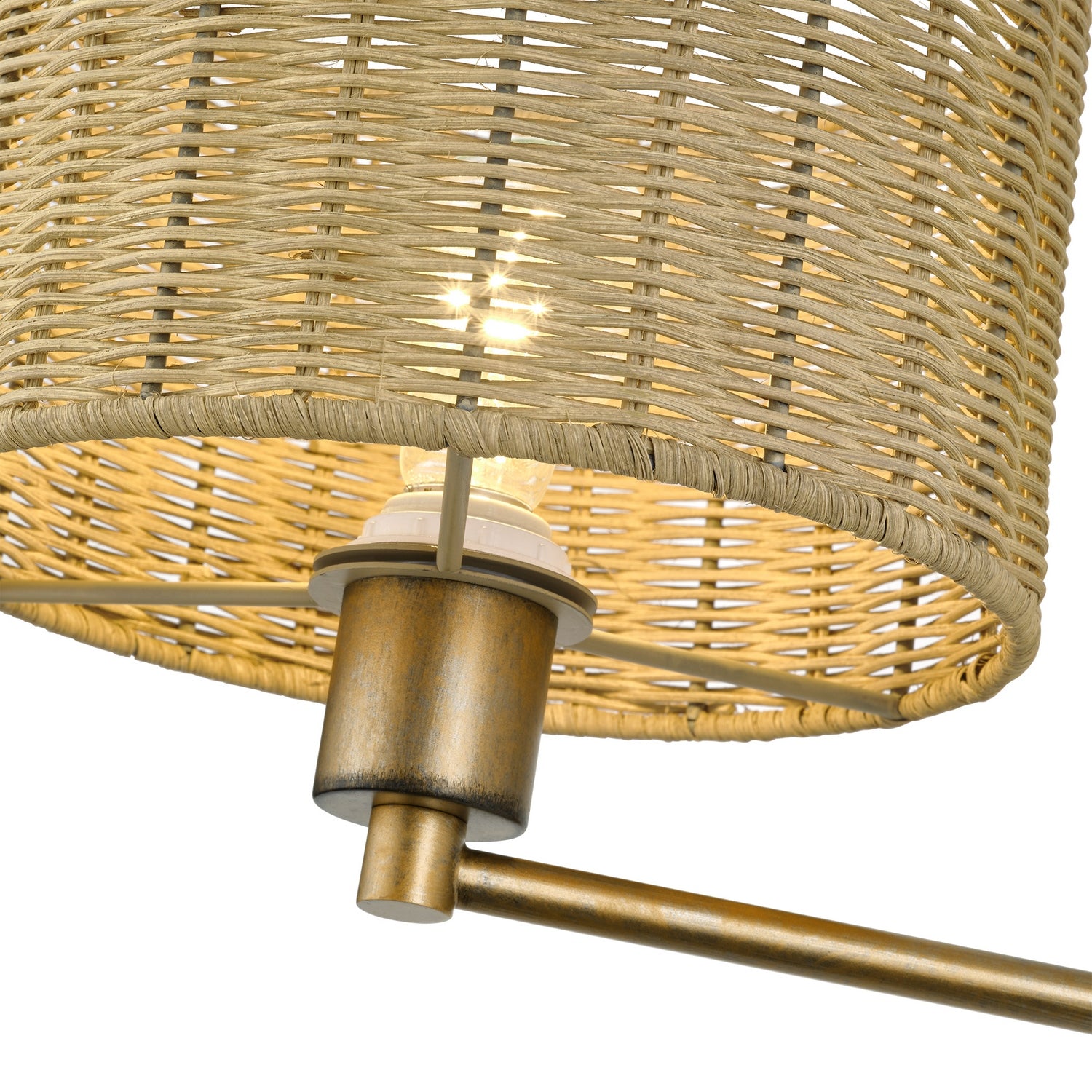 Livex Lighting - 60034-48 - One Light Swing Arm Wall Lamp - Weavington - Antique Gold Leaf