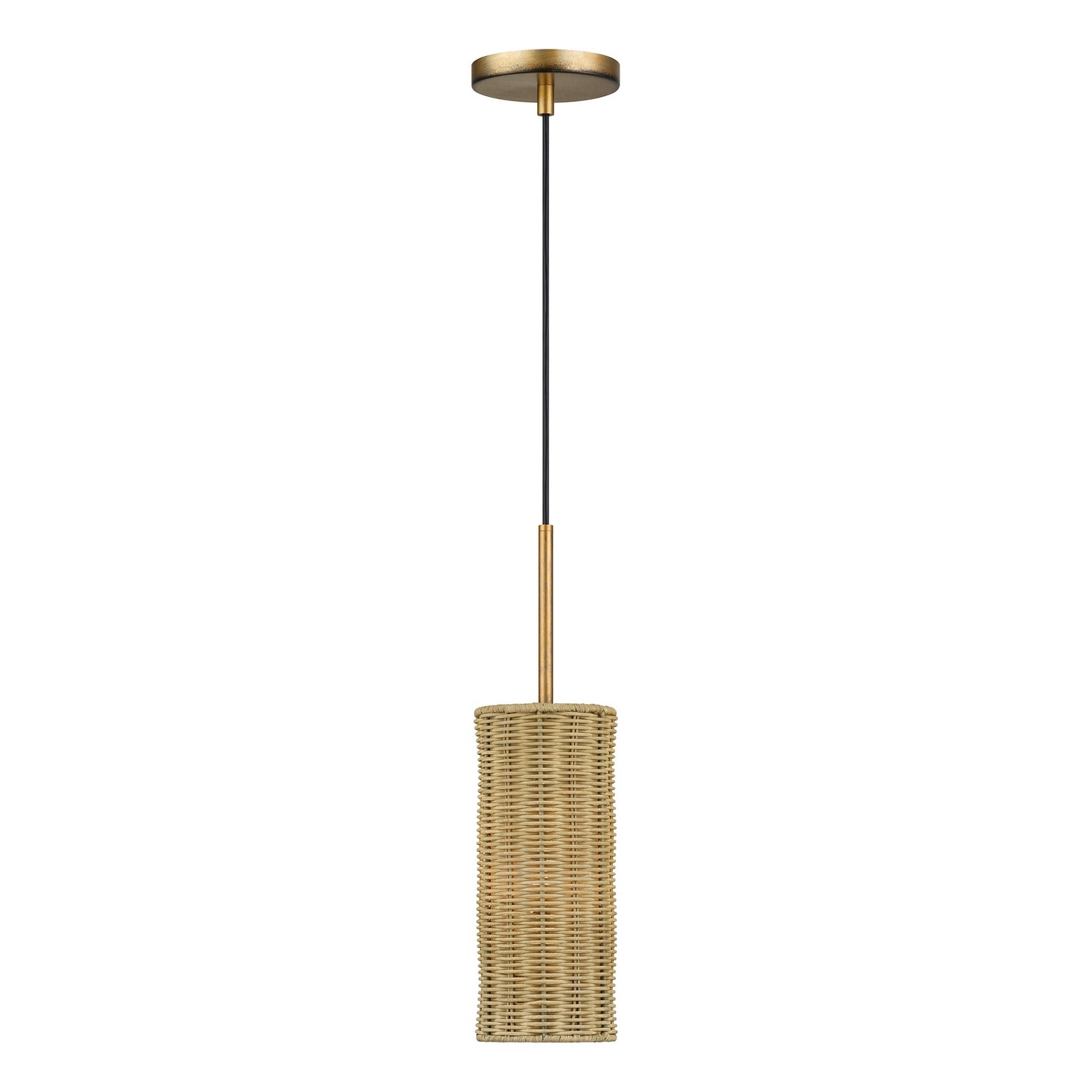 Livex Lighting - 60040-48 - One Light Mini Pendant - Weavington - Antique Gold Leaf