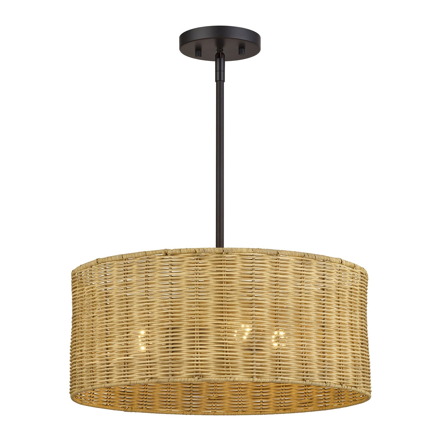 Livex Lighting - 60043-07 - Three Light Chandelier - Weavington - Bronze
