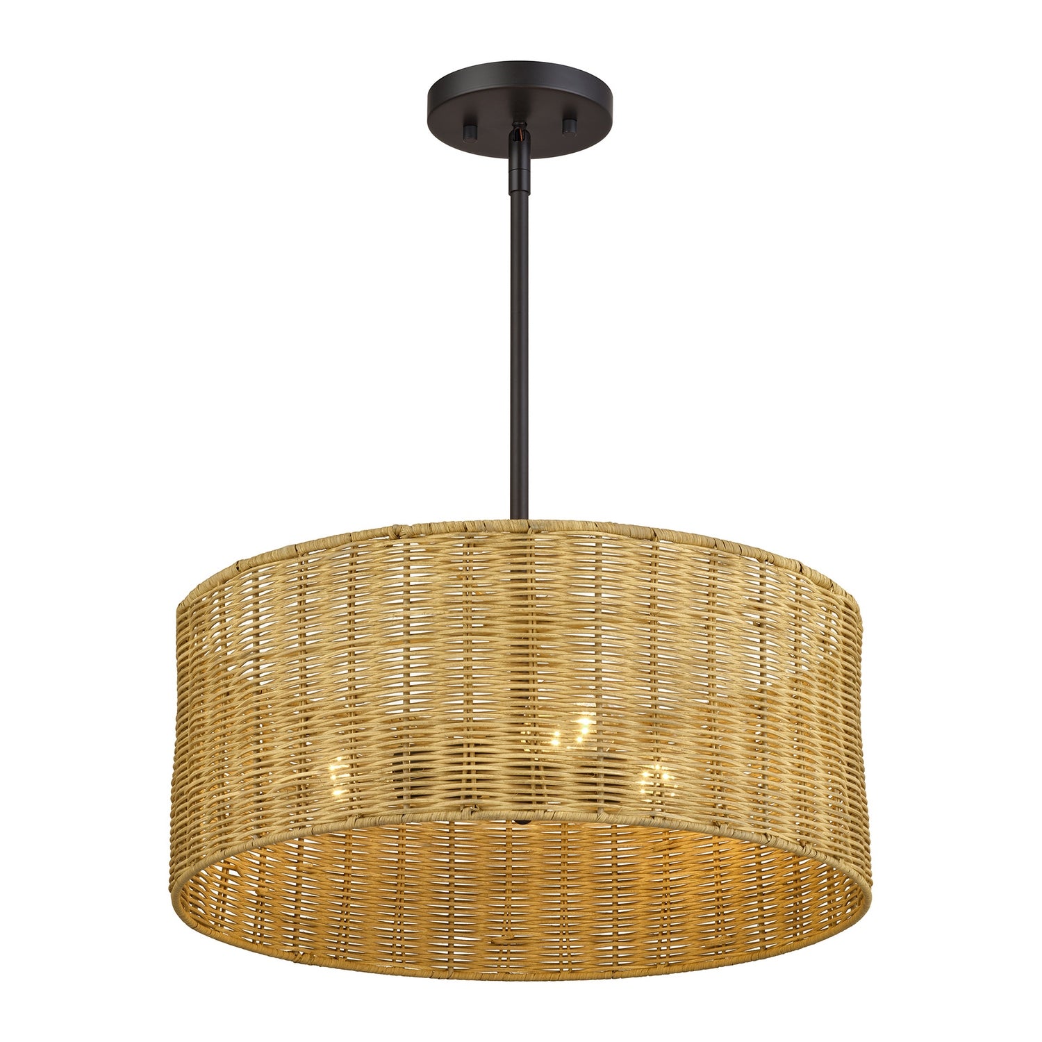 Livex Lighting - 60043-07 - Three Light Chandelier - Weavington - Bronze