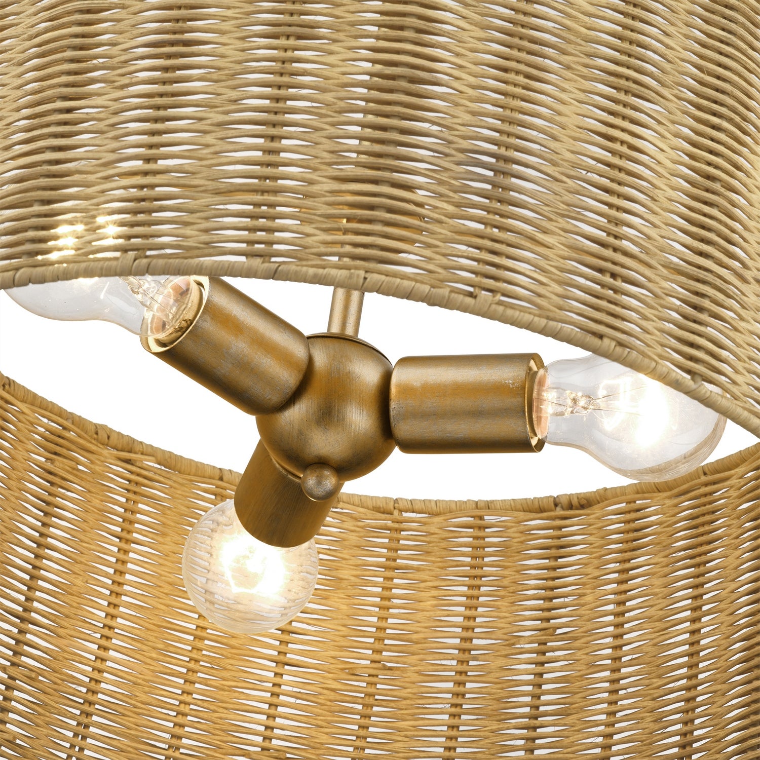 Livex Lighting - 60043-48 - Three Light Chandelier - Weavington - Antique Gold Leaf