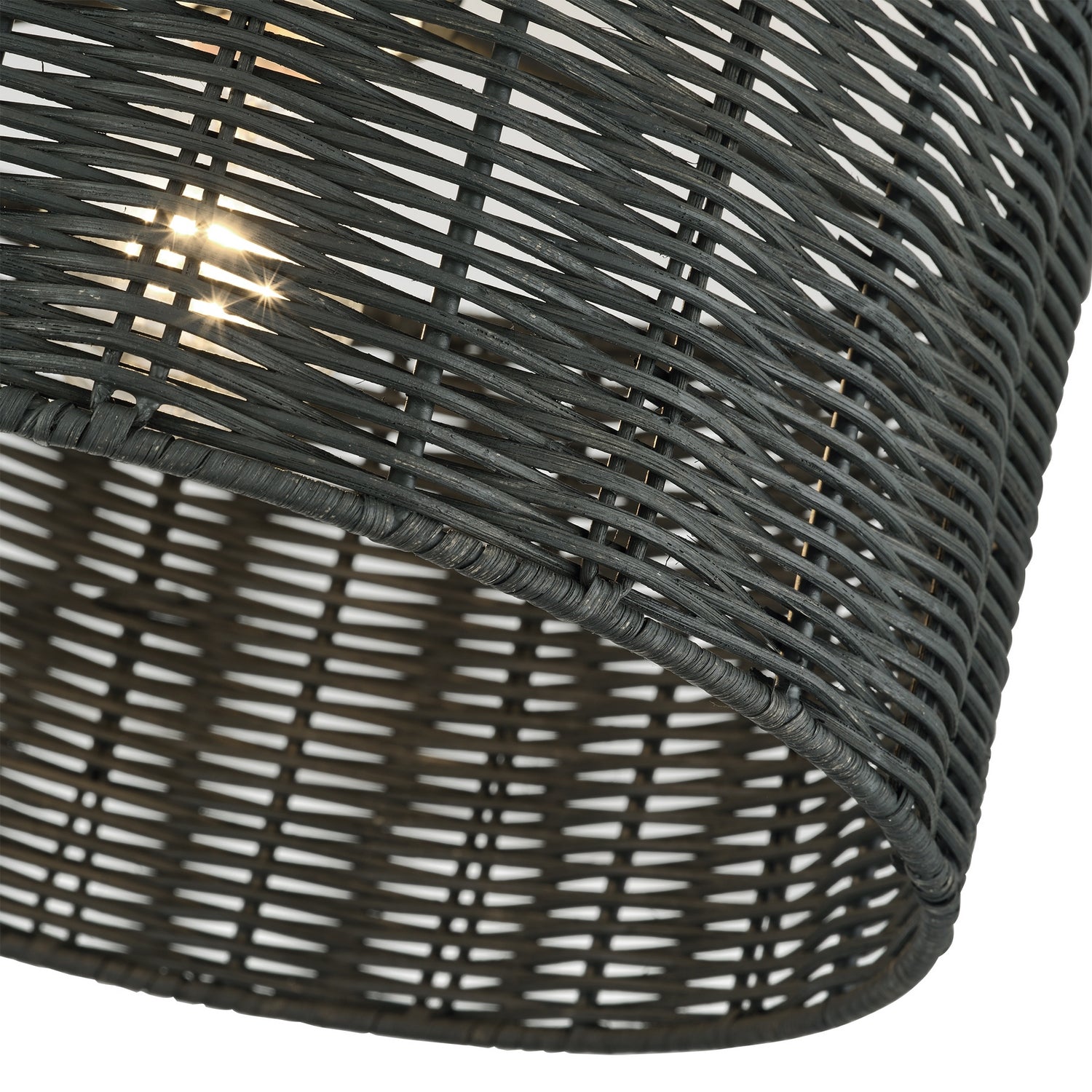 Livex Lighting - 60117-04 - One Light Semi-Flush Mount - Weavington - Black