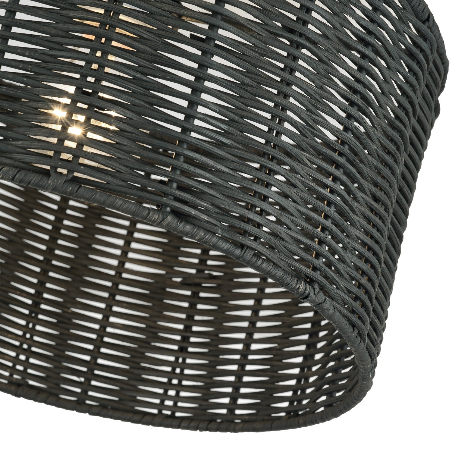 Livex Lighting - 60117-91 - One Light Semi-Flush Mount - Weavington - Brushed Nickel