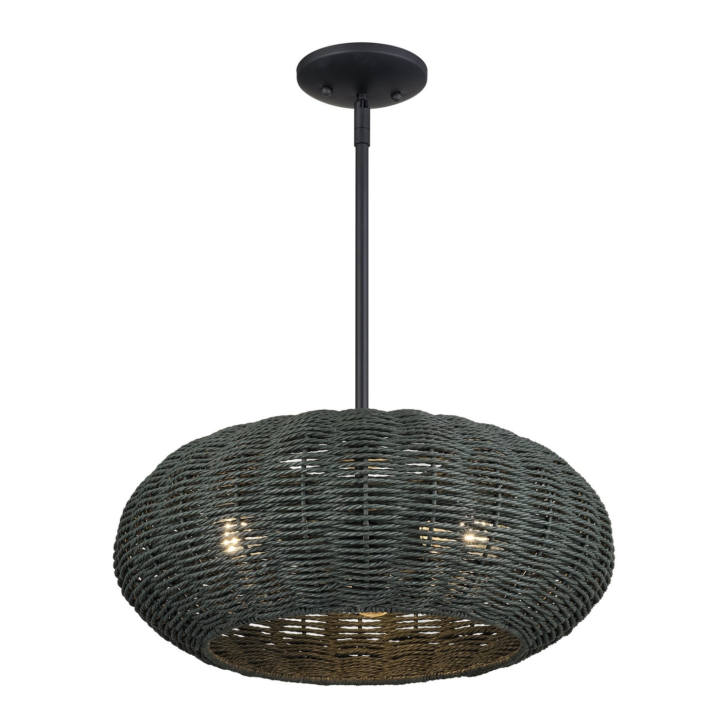 Livex Lighting - 60154-04 - Three Light Chandelier - Deluna - Black