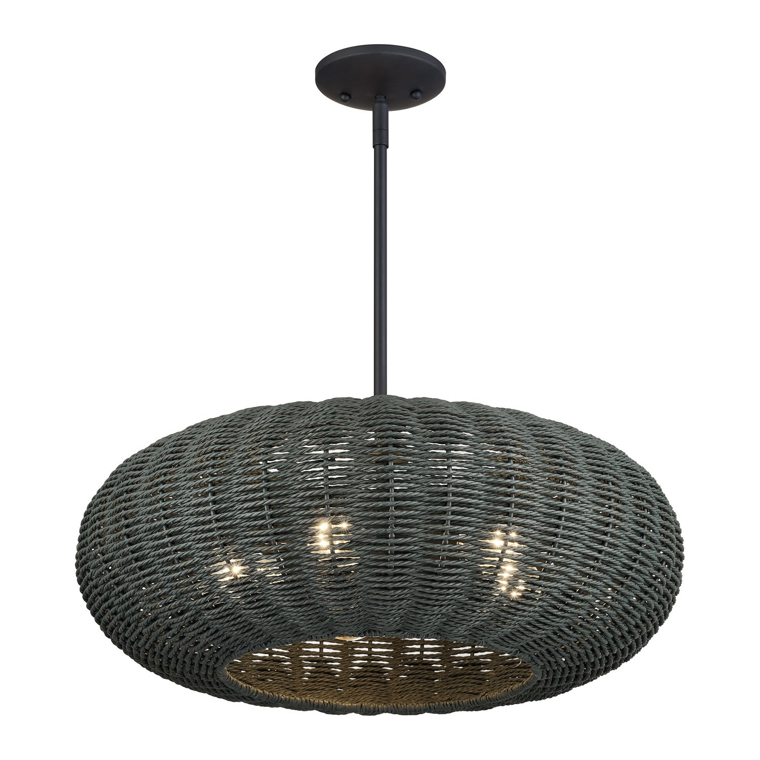 Livex Lighting - 60155-04 - Five Light Chandelier - Deluna - Black