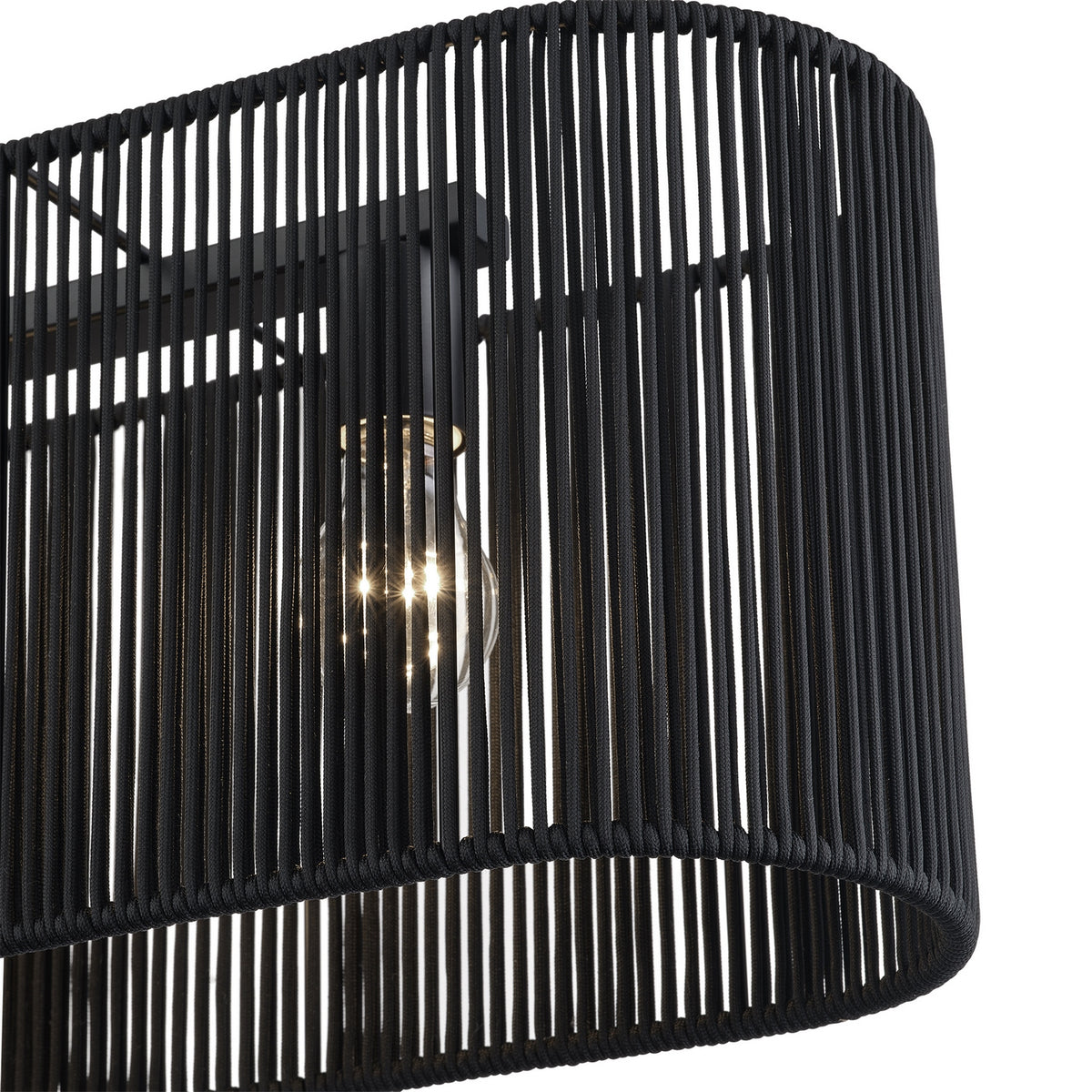 Livex Lighting - 60235-04 - Four Light Linear Chandelier - Acordia - Black