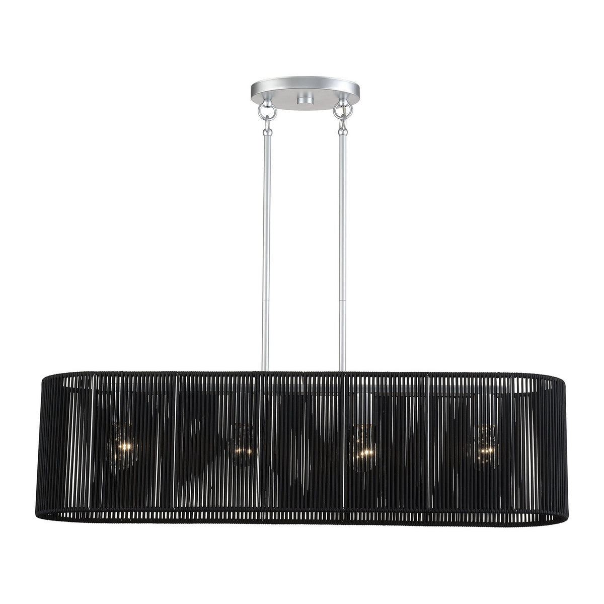 Livex Lighting - 60235-81 - Four Light Linear Chandelier - Acordia - Painted Nickel