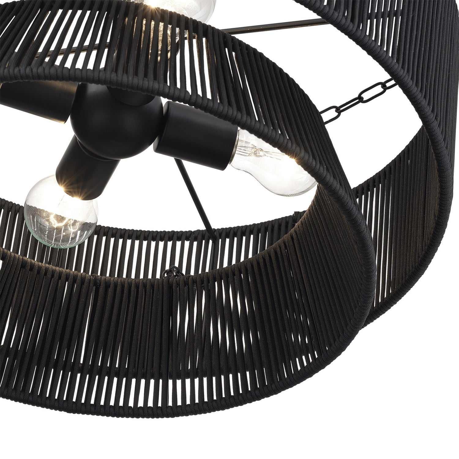 Livex Lighting - 60254-04 - Four Light Chandelier - Florell - Black