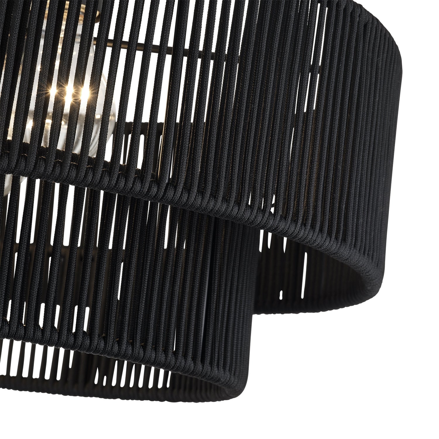Livex Lighting - 60267-04 - Three Light Semi-Flush Mount - Acordia - Black