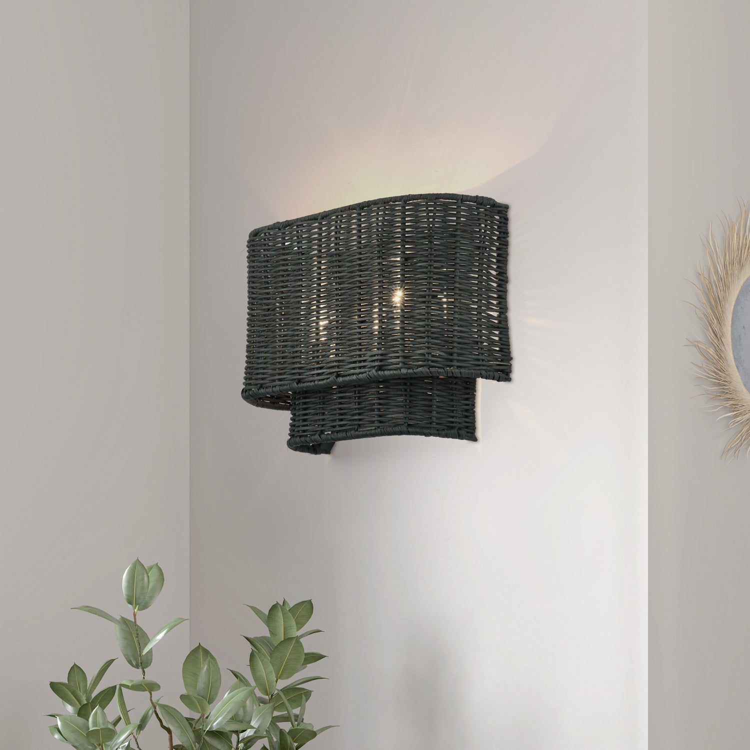 Livex Lighting - 60431-91 - Two Light Wall Sconce - Weavington - Brushed Nickel
