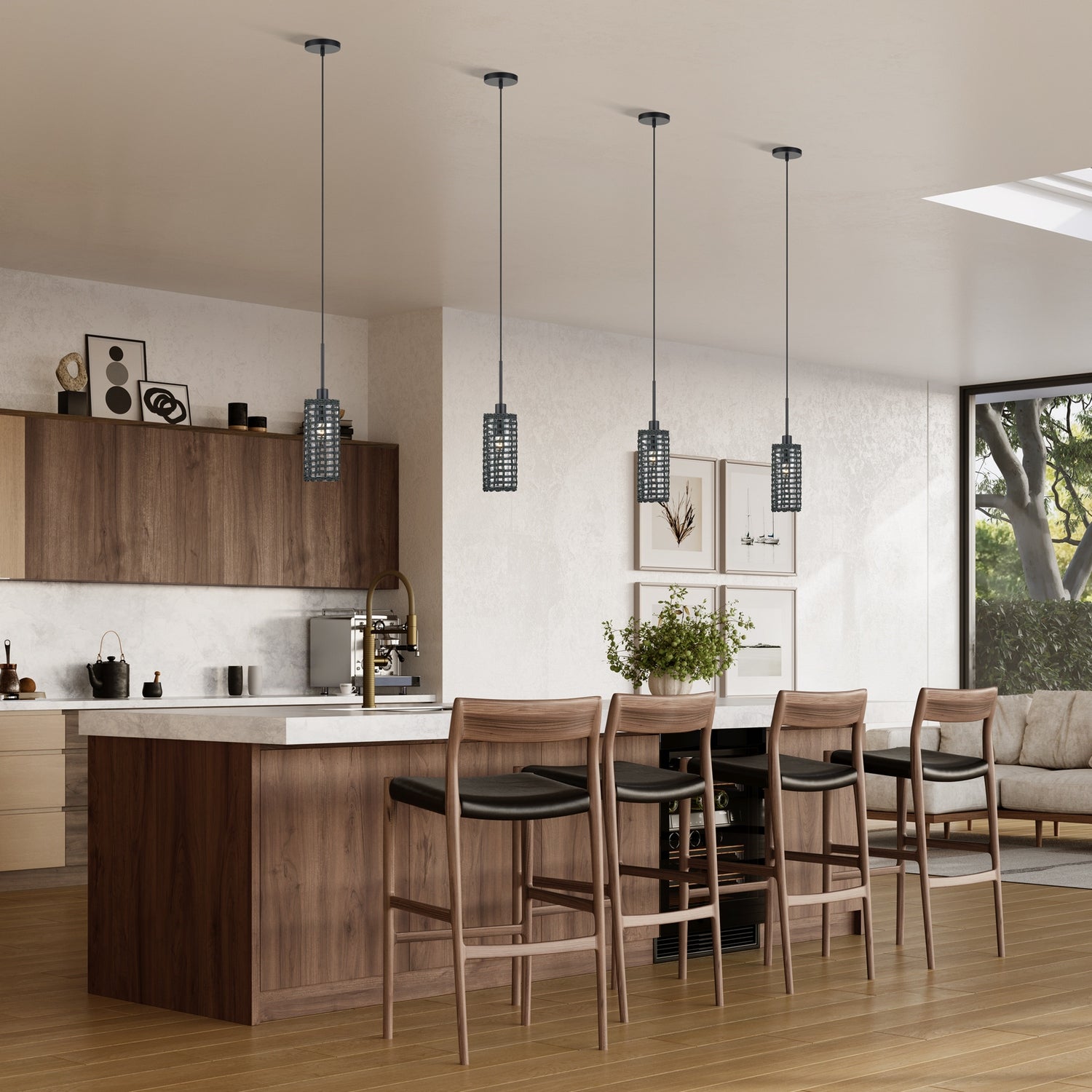 Livex Lighting - 60451-04 - One Light Mini Pendant - Twinewell - Black