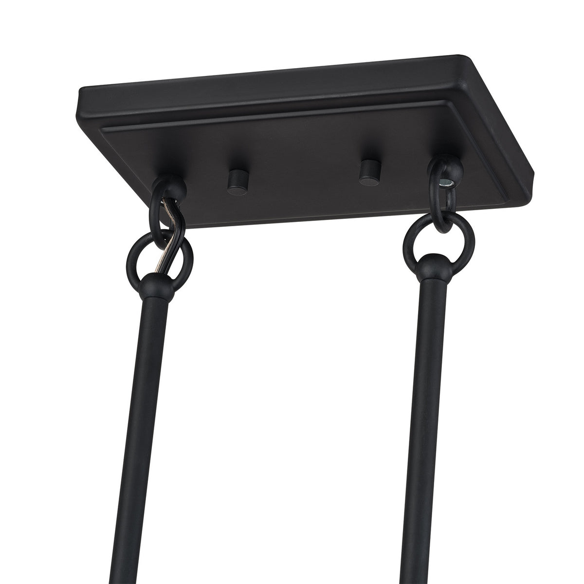 Livex Lighting - 60553-04 - Four Light Linear Chandelier - Weavington - Black