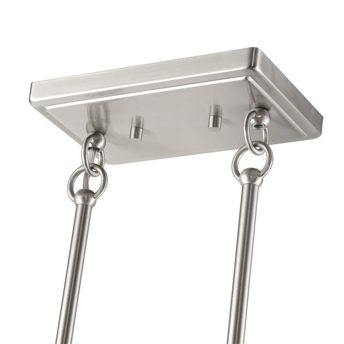 Livex Lighting - 60553-91 - Four Light Linear Chandelier - Weavington - Brushed Nickel