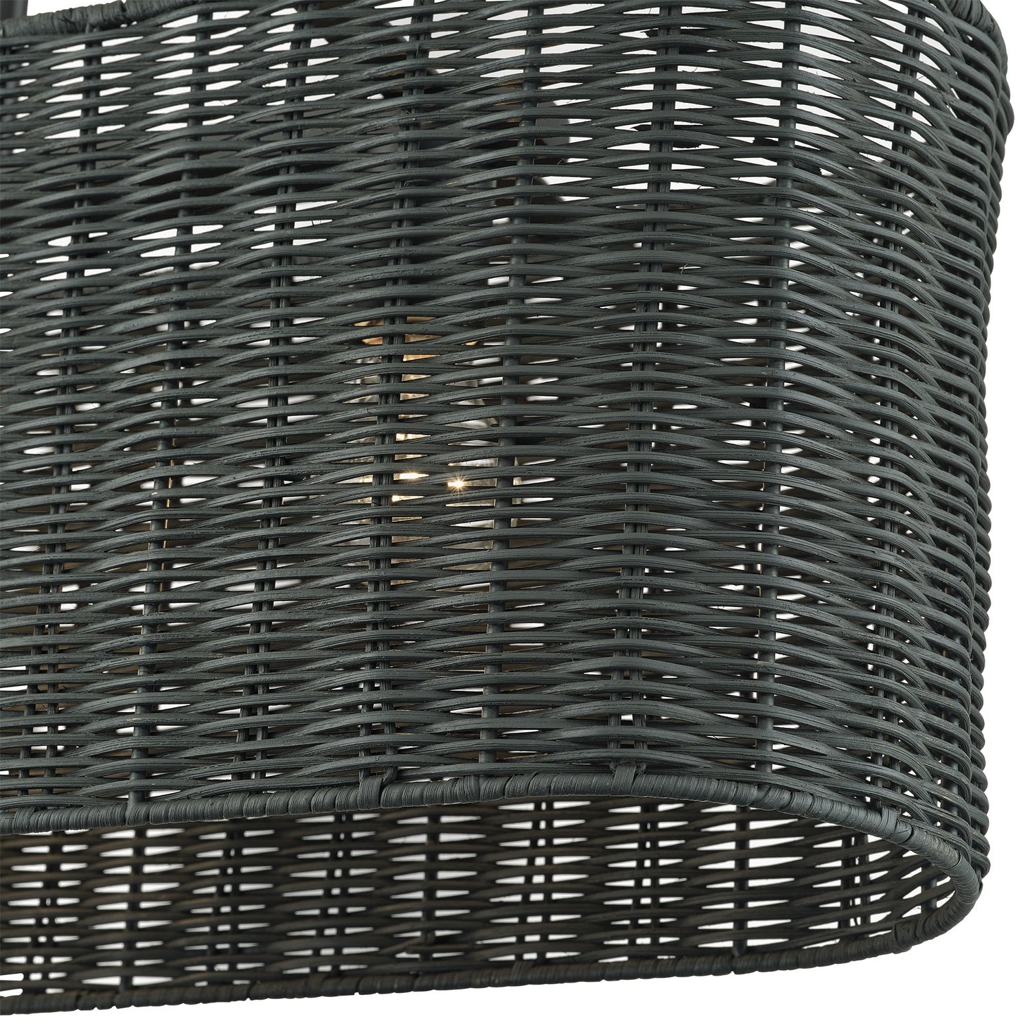 Livex Lighting - 60555-04 - Three Light Linear Chandelier - Weavington - Black