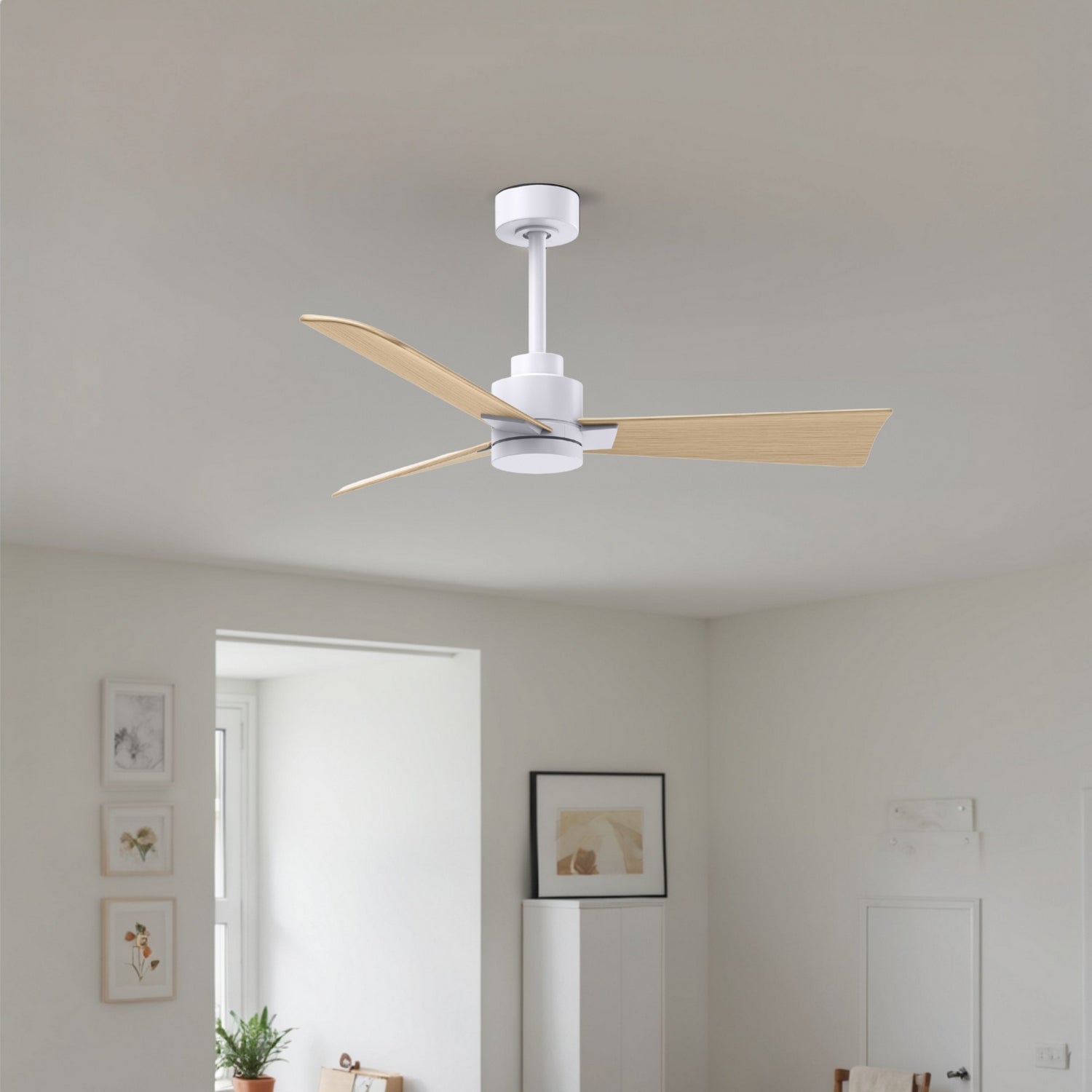 Matthews Fan Company - AK-MWH-LM-42 - 42" Ceiling Fan - Alessandra - Matte White