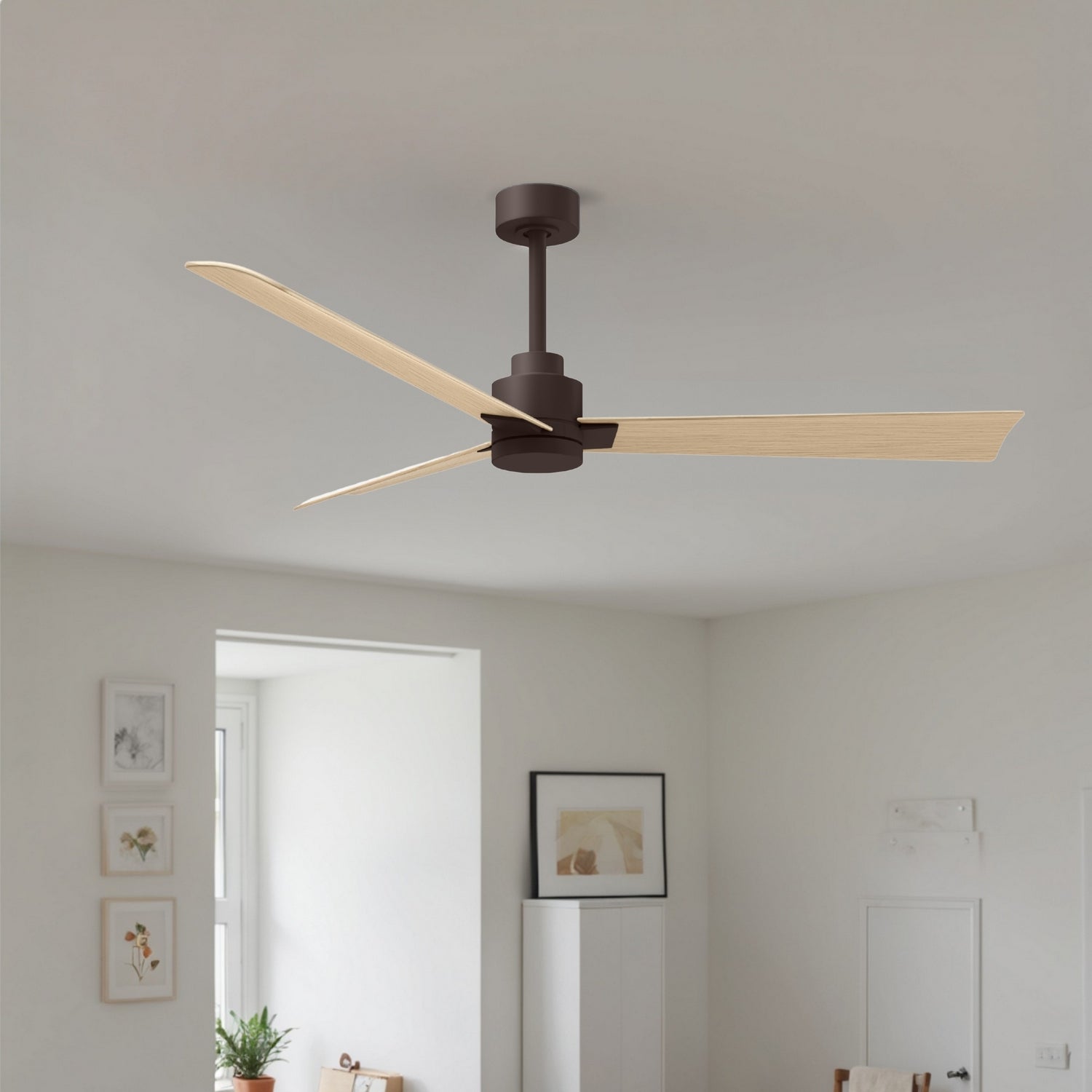 Matthews Fan Company - AK-TB-LM-56 - 56" Ceiling Fan - Alessandra - Textured Bronze