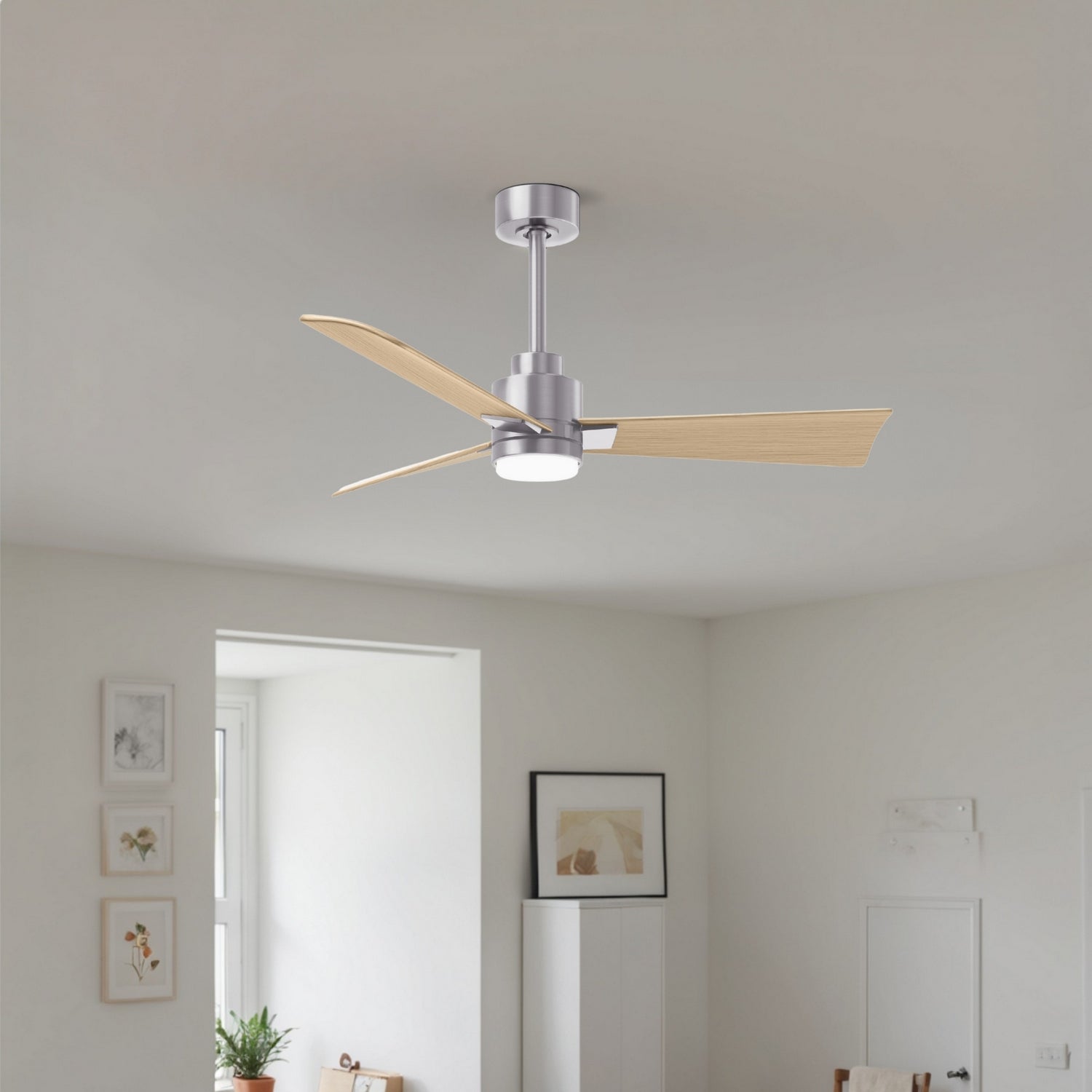 Matthews Fan Company - AKLK-BN-LM-42 - 42" Ceiling Fan - Alessandra - LK - Brushed Nickel