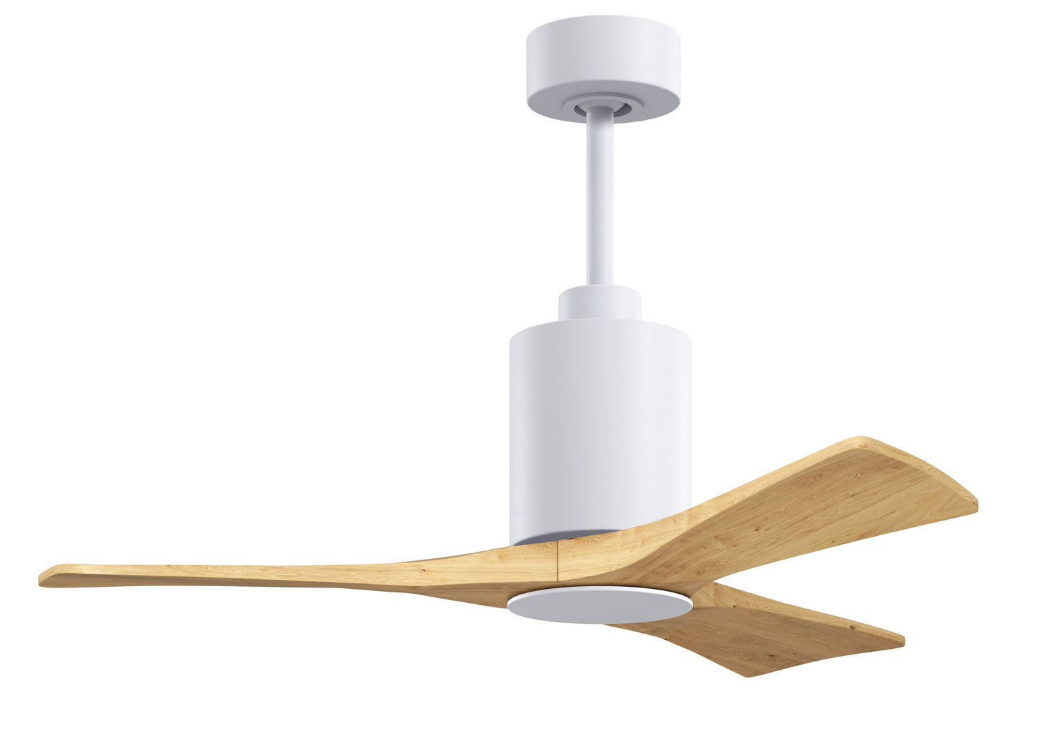 Matthews Fan Company - PA3-WH-LM-42 - 42" Ceiling Fan - Patricia-3 - Gloss White