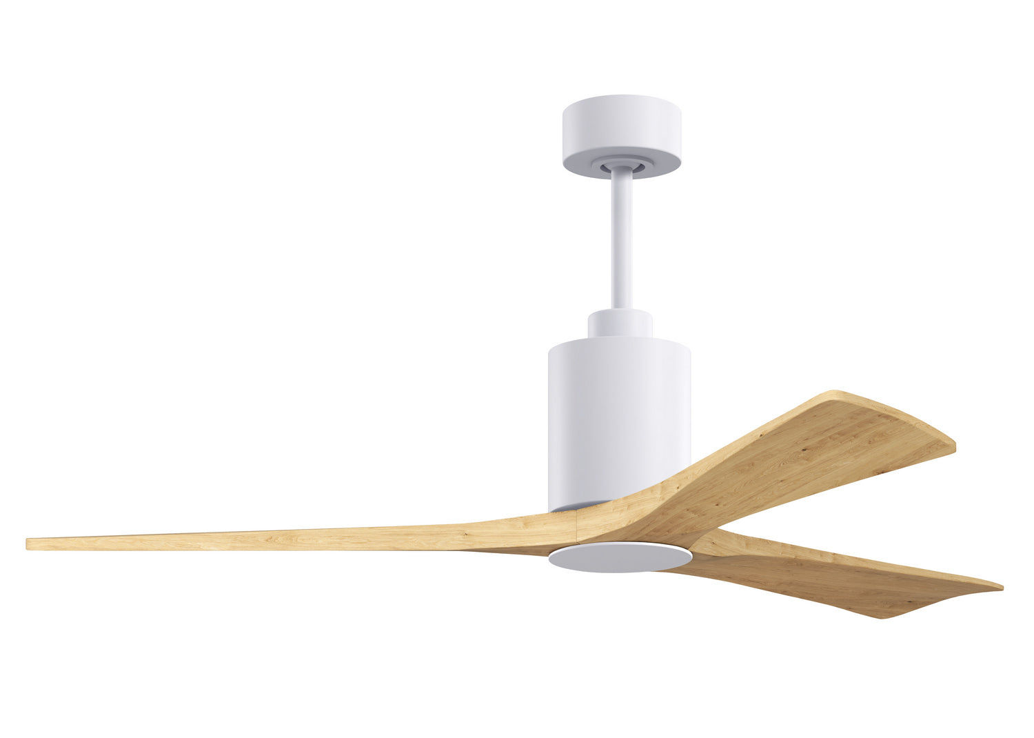 Matthews Fan Company - PA3-WH-LM-60 - 60" Ceiling Fan - Patricia-3 - Gloss White