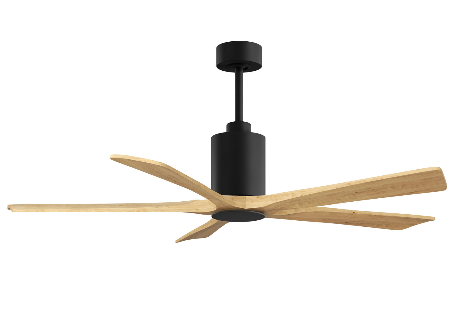 Matthews Fan Company - PA5-BK-LM-60 - 60" Ceiling Fan - Patricia-5 - Matte Black