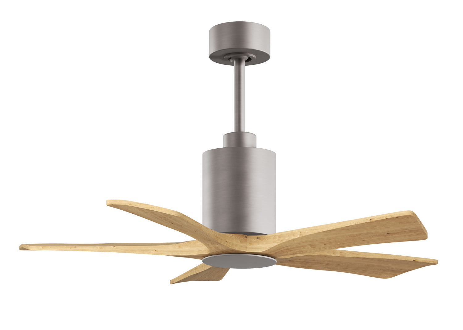 Matthews Fan Company - PA5-BN-LM-42 - 42" Ceiling Fan - Patricia-5 - Brushed Nickel
