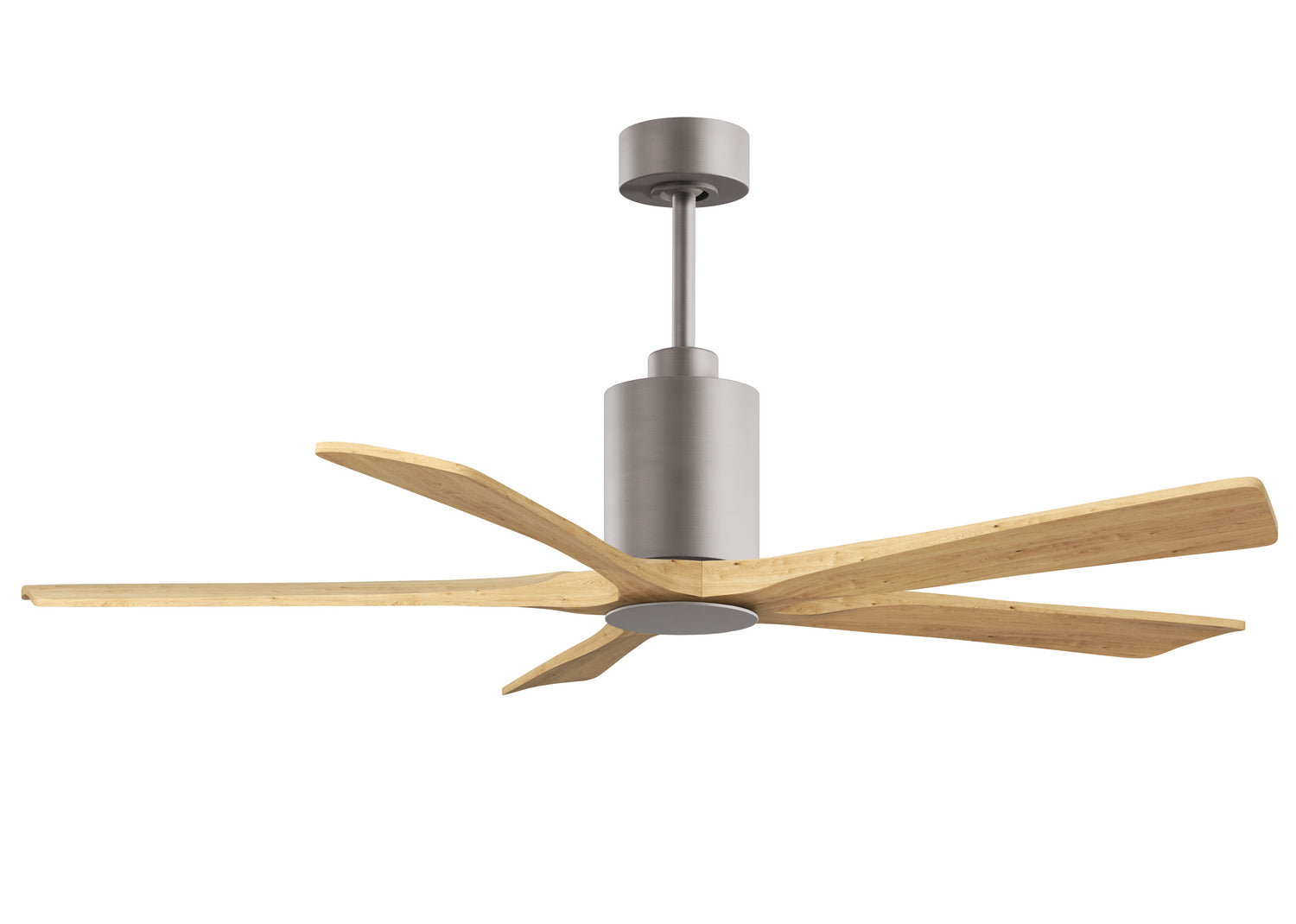 Matthews Fan Company - PA5-BN-LM-60 - 60" Ceiling Fan - Patricia-5 - Brushed Nickel