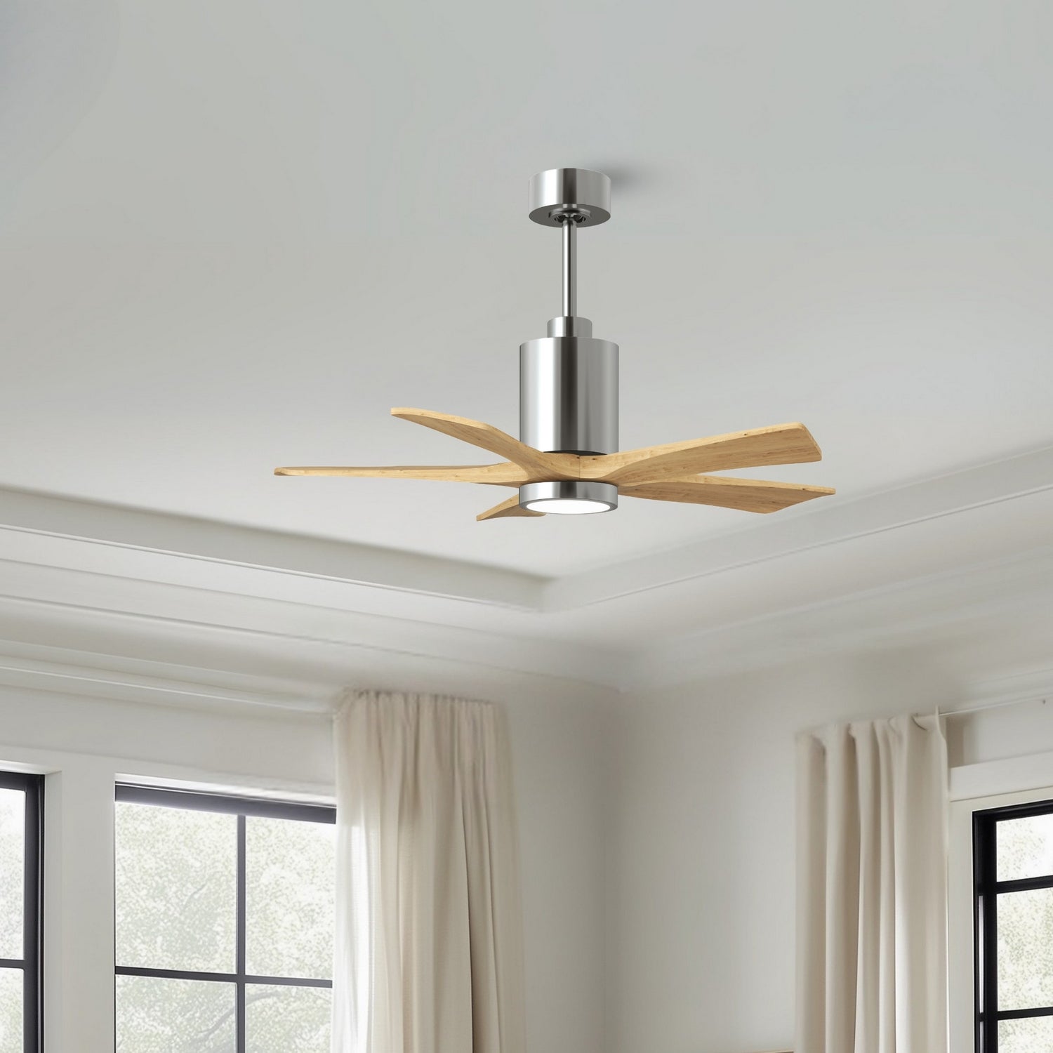 Matthews Fan Company - PA5-CR-LM-42 - 42" Ceiling Fan - Patricia-5 - Polished Chrome
