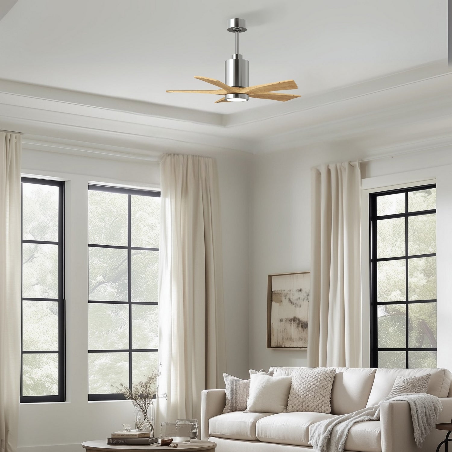 Matthews Fan Company - PA5-CR-LM-42 - 42" Ceiling Fan - Patricia-5 - Polished Chrome