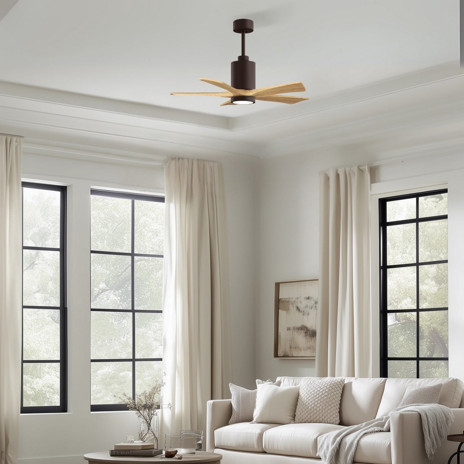 Matthews Fan Company - PA5-TB-LM-42 - 42" Ceiling Fan - Patricia-5 - Textured Bronze