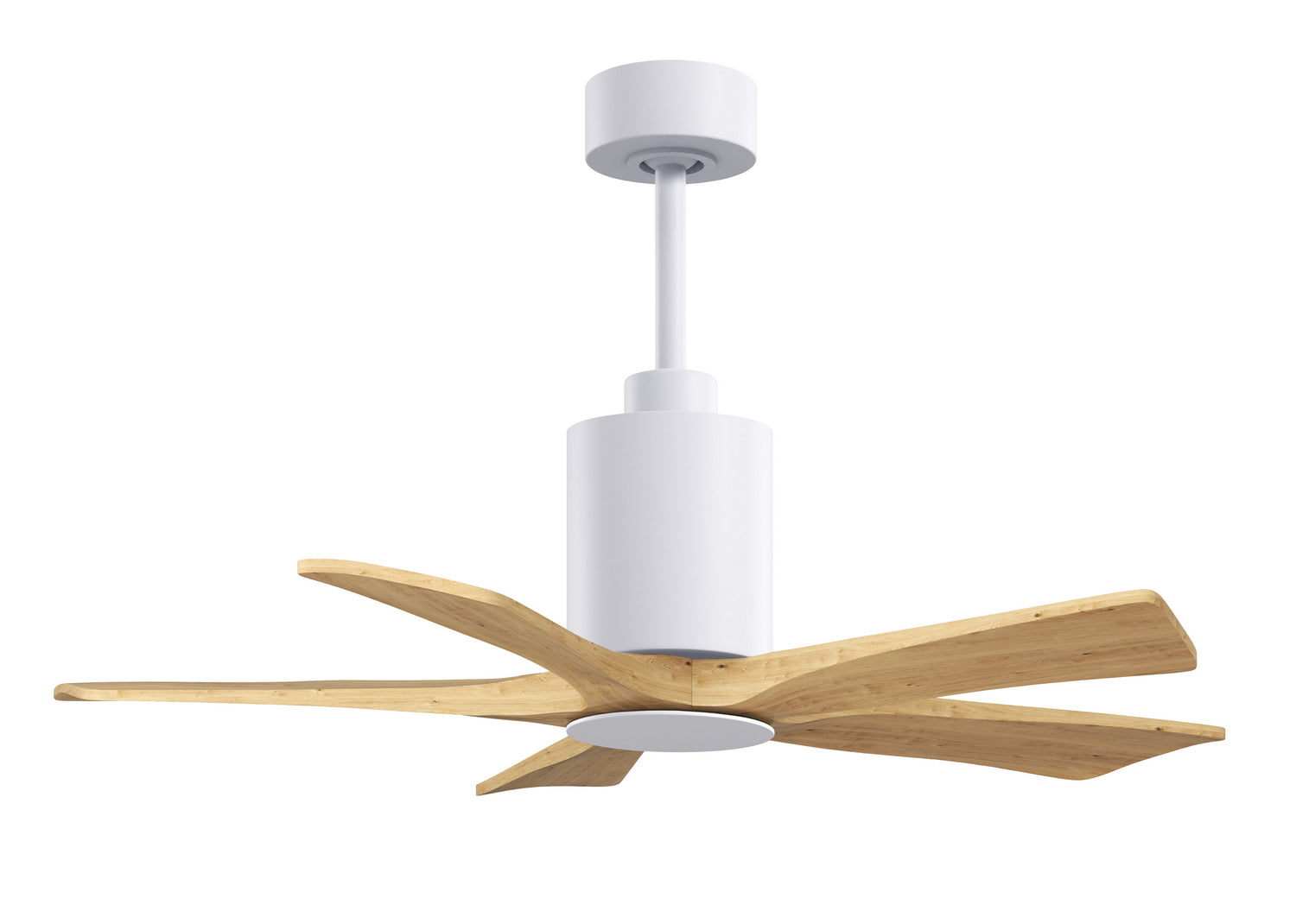 Matthews Fan Company - PA5-WH-LM-42 - 42" Ceiling Fan - Patricia-5 - Gloss White
