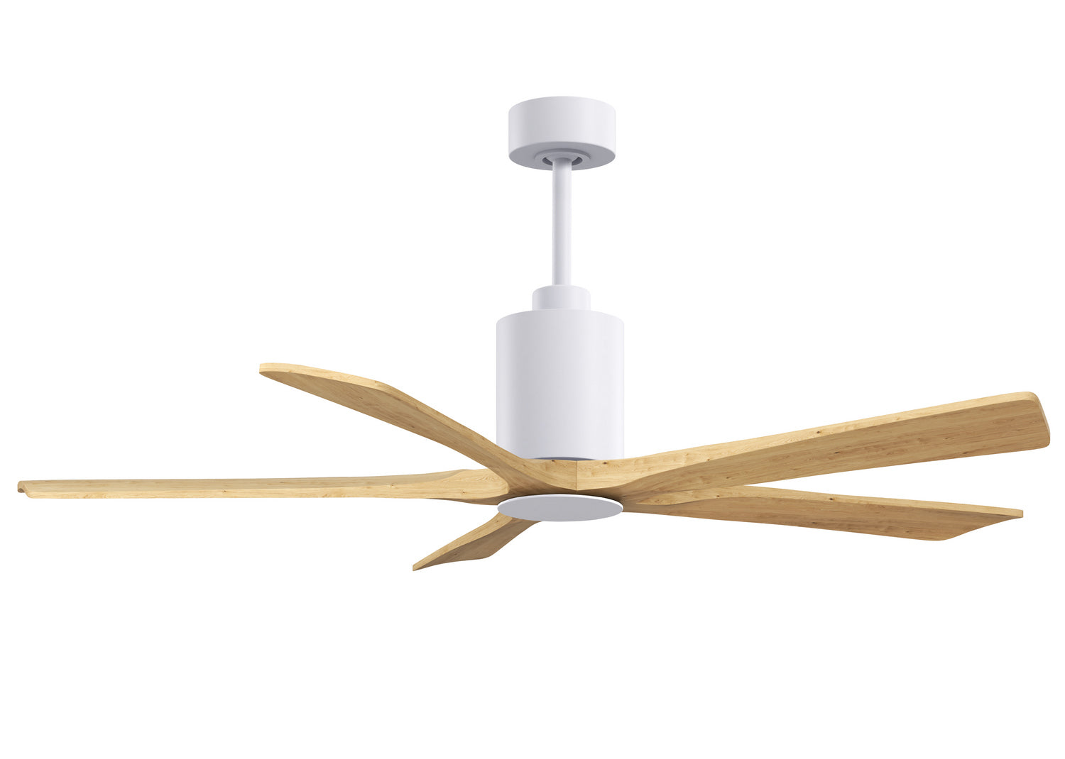 Matthews Fan Company - PA5-WH-LM-60 - 60" Ceiling Fan - Patricia-5 - Gloss White
