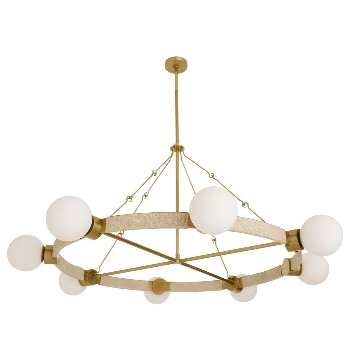 Arteriors - DLC42 - Eight Light Chandelier - Liberty - Matte Opal